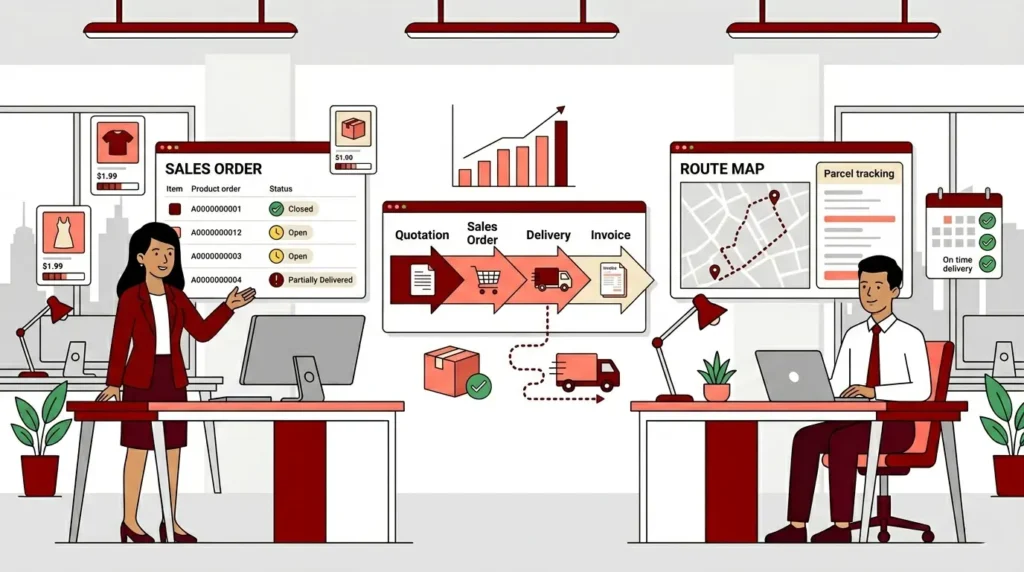 ระบบการจัดการขาย และการส่งสินค้าใน SAP Business One