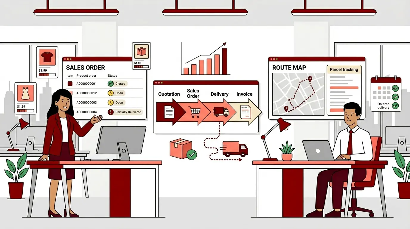 ระบบการจัดการขาย และการส่งสินค้าใน SAP Business One