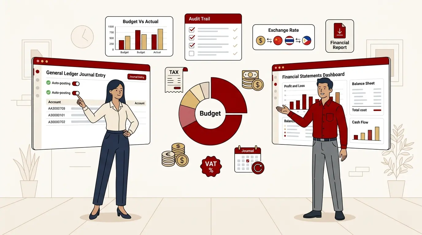 ระบบการจัดการด้านบัญชีและการเงิน ใน SAP Business One