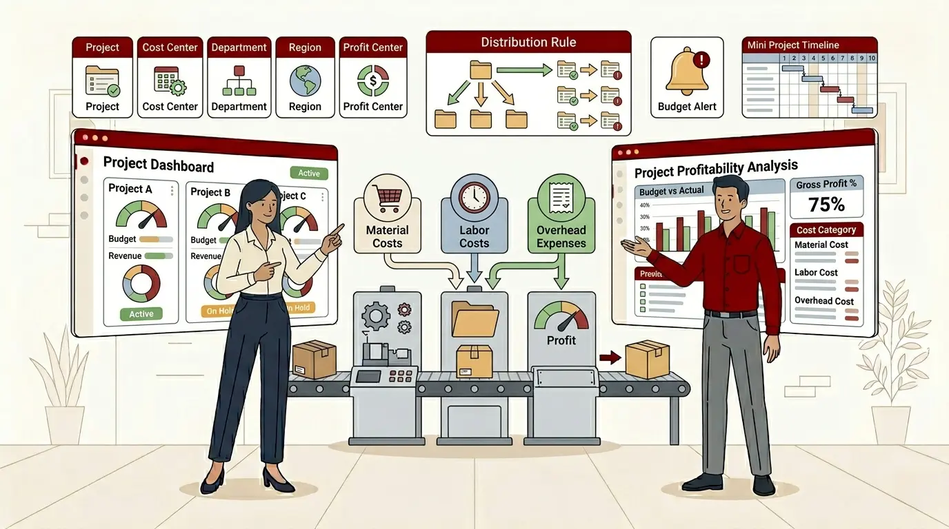 ระบบการจัดการต้นทุนโครงการ ใน SAP Business One